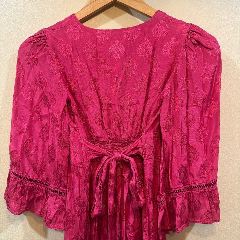 Maeve x Anthropologie Christine Belted Mini Dress Size 0 - Picture 9 of 11